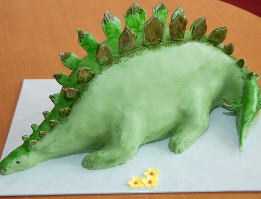 obrázek dortu - dort Dinosaurus - druh Stegosaurus