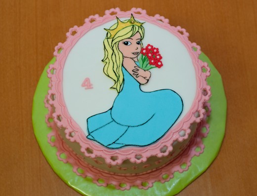 obrázek dortu - dort Dort s princeznou