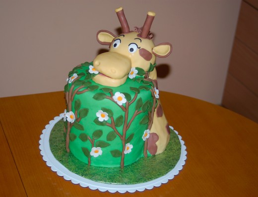 obrázek dortu - dort Dort s žirafou