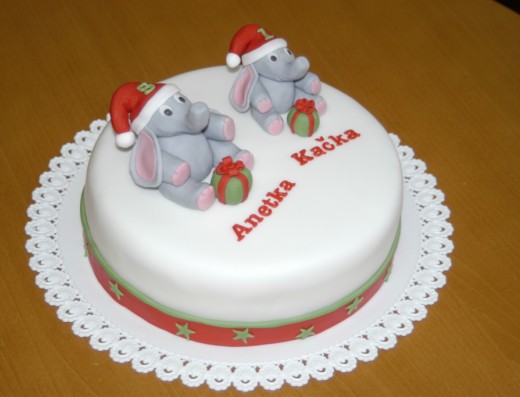 obrázek dortu - dort Dort se slony