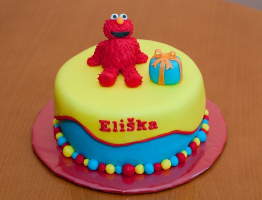obrázek dortu - dort Elmo