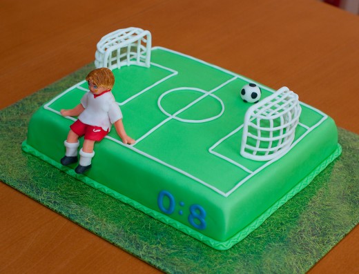 obrázek dortu - dort Fotbalové hřiště