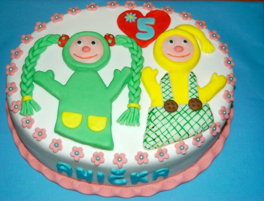 obrázek dortu - dort František a Fanynka