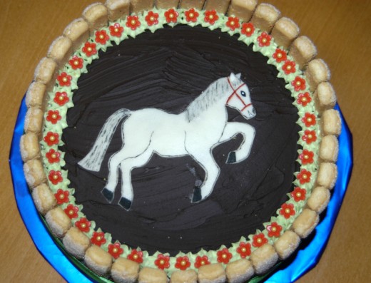 obrázek dortu - dort Dort s koníkem č.2