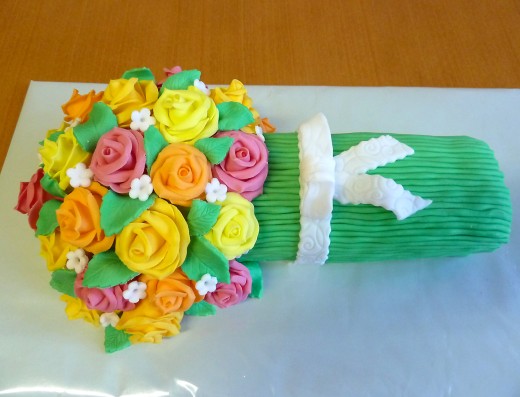 obrázek dortu - dort Kytice růží
