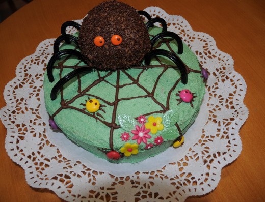 obrázek dortu - dort Pavouk