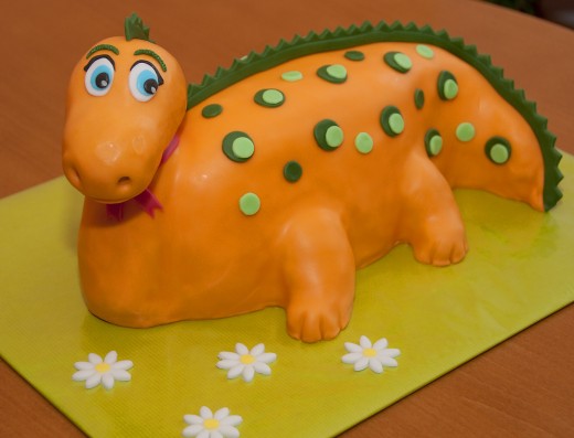 obrázek dortu - dort Pohádkový dinosaurus
