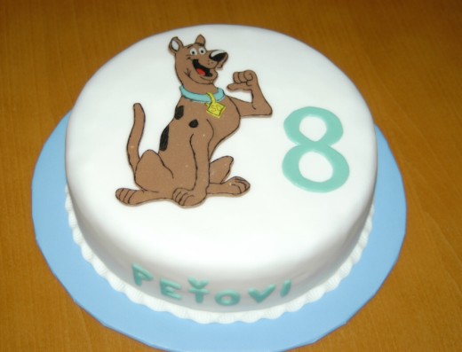 obrázek dortu - dort Scooby-doo