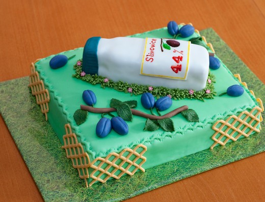 obrázek dortu - dort Slivovice se švestkami