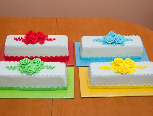 obrázek dortu - dort Svatební řezy barevné