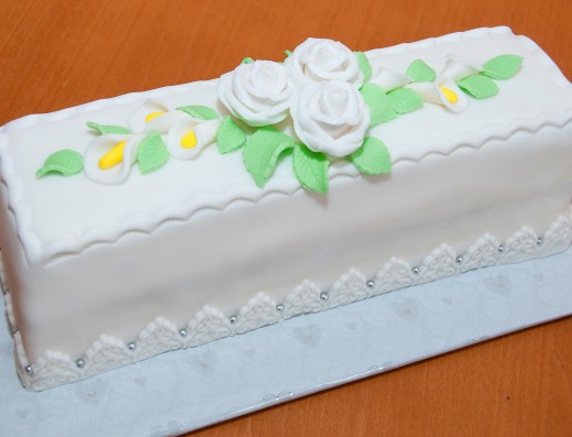 obrázek dortu - dort Svatební řezy s kalami