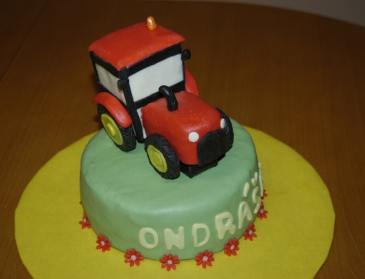 obrázek dortu - dort Traktor